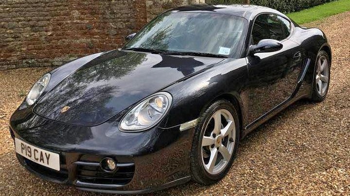 Black Porsche Cayman